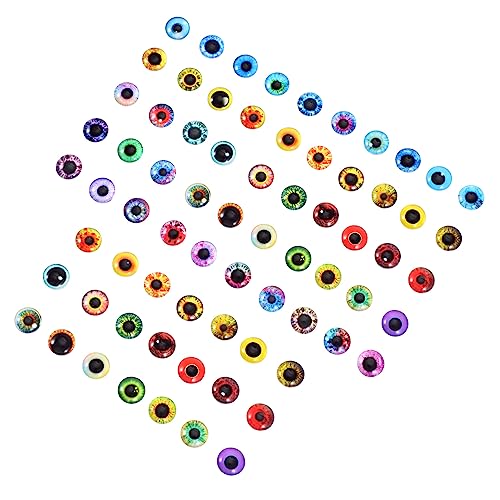 HOMSFOU 100stücke Glas-edelstein-augapfel-Patches Edelstein-Patches Für Schmuckherstellung Schmuck-runde Patches Für Bastelarbeiten von HOMSFOU