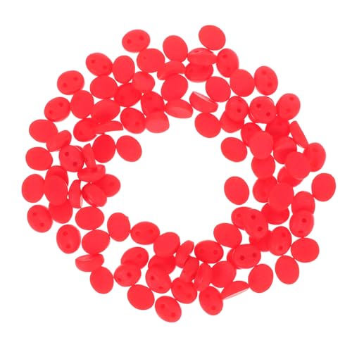 HOMSFOU 100 Stück Resin Pig Snout Cabochon Rot Flatback DIY Zubehör für Häkeltiere Puppen Basteln Haarschmuck Charms Verzierung von HOMSFOU