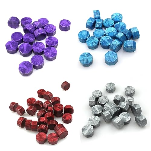 HOMSFOU 100 Stück Wachspellets briefumschläge Siegelwachs-Set Hochzeits-Wachssiegel-Stempel Wachssiegel-Stempelset Wachssiegelstifte Kits für Wachssiegel Wachs Siegelstempel Wachsstempel von HOMSFOU