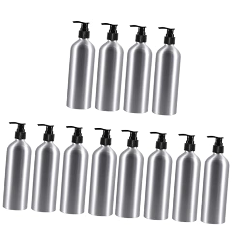 HOMSFOU 12 STK Abgabe Von Aluminiumflaschen Flüssigseife Leere Flasche Pumpflaschen Für Duschgel Flüssigkeitsbehälter Für Toilettenartikel Reise-Gel-Flasche Reisen Shampoo-Flasche Spiral- von HOMSFOU