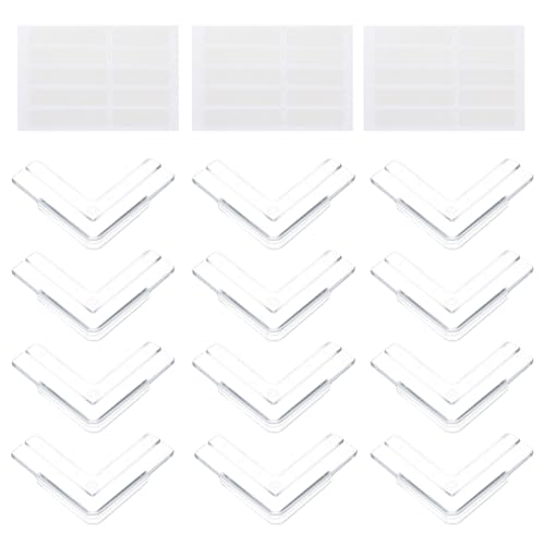 HOMSFOU 12 Stück Fensterschutzwinkel Schreibtischeckenschutz Kinderschutz Schreibtisch Arbeitszimmer Kind Brücke aus Aluminium Tisch Weiß PVC von HOMSFOU