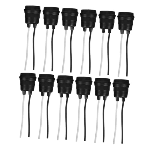 HOMSFOU 12 Stück Lampenfassung Schwarz mit Flexiblem Kabel und Wetterfest Geeignet für Außenbereiche Wie Garten und Terrasse Schnelle Installation Robuste Schutzfunktion für Feuchte HOMSFOU 12 Stück Lampenfassung Schwarz mit Flexiblem Kabel und Wetterfest Geeignet für Außenbereiche Wie Garten und Terrasse Schnelle Installation Robuste Schutzfunktion für Feuchte von HOMSFOU