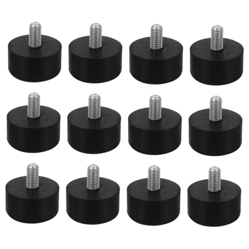 HOMSFOU 12 Stück Schraubbare Möbel Leveler rutschfeste und Geräuschdämpfende Füße für Tische Stühle Sofas und Betten von HOMSFOU