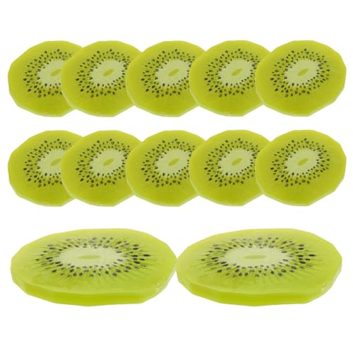 HOMSFOU 12 Stück Simulierte Kiwi- -Dekorationen Für Zuhause Grünes Grüne Heimdekoration Künstliche Kiwi-Scheiben-Frucht-Modell Künstliche Kiwi-Scheiben-Dekoration Gefälschte HOMSFOU 12 Stück Simulierte Kiwi- -Dekorationen Für Zuhause Grünes Grüne Heimdekoration Künstliche Kiwi-Scheiben-Frucht-Modell Künstliche Kiwi-Scheiben-Dekoration Gefälschte von HOMSFOU