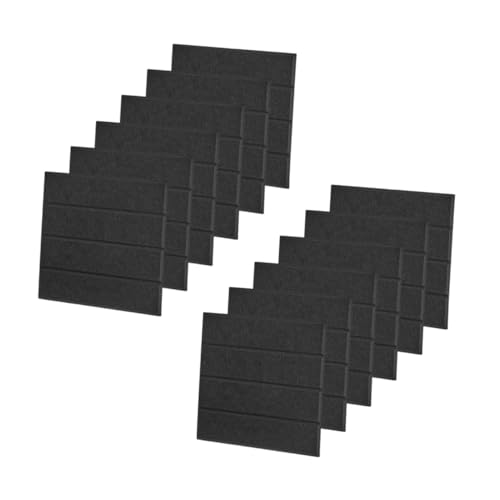 HOMSFOU 12 Stück Teiliges Akustik-absorber Selbstklebenden Schwarzen Polyester-fasern Schallabsorbierende Wandpaneele für Büro und Studio Geräuschreduzierende Pinnwand mit Modernem Design HOMSFOU 12 Stück Teiliges Akustik-absorber Selbstklebenden Schwarzen Polyester-fasern Schallabsorbierende Wandpaneele für Büro und Studio Geräuschreduzierende Pinnwand mit Modernem Design von HOMSFOU