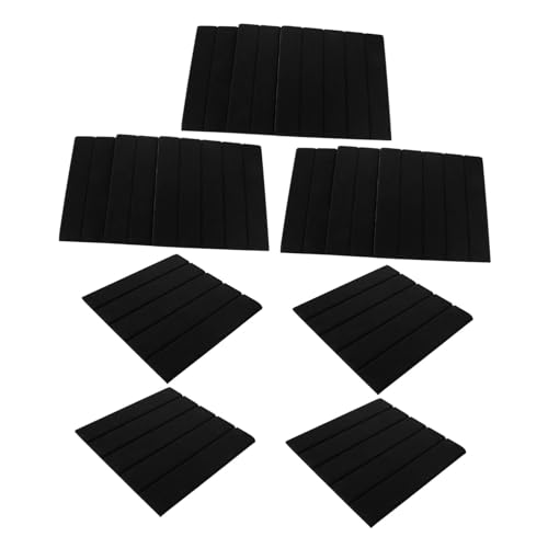 HOMSFOU 12 Stück Teiliges Selbstklebendes Akustikpaneele Senkrechte Schalldämmung mit Hoher Dichte Geräuschabsorbierende Wandplatten aus Polyethylen Dekorative Schalldichte Wandverkleidung von HOMSFOU