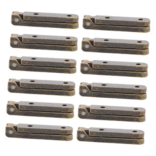 HOMSFOU 12 Stück Teiliges Zinklegierung Möbelscharnierset für Holzboxen und Schmuckkästen Robuste Verschleißfreie Scharniere mit Glattem Lauf Geeignet für Möbel und Schränke HOMSFOU 12 Stück Teiliges Zinklegierung Möbelscharnierset für Holzboxen und Schmuckkästen Robuste Verschleißfreie Scharniere mit Glattem Lauf Geeignet für Möbel und Schränke von HOMSFOU