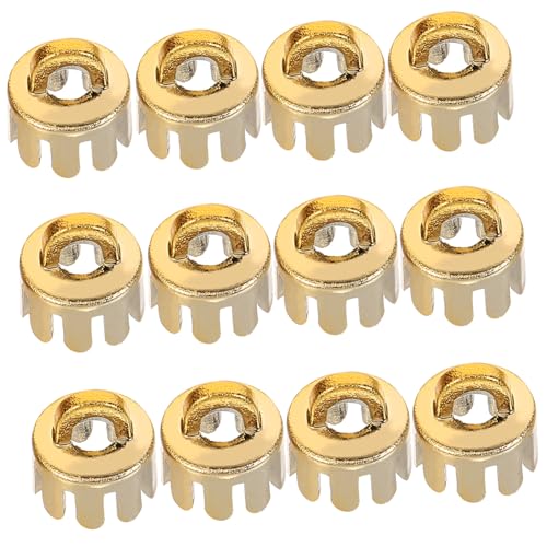 HOMSFOU 12 Stück Weihnachtskugel Kappen für Dekorationsball Ersatzteile für Hängende Kugeln und Wiederverwendbar für DIY Weihnachtsdeko Durchmesser von HOMSFOU