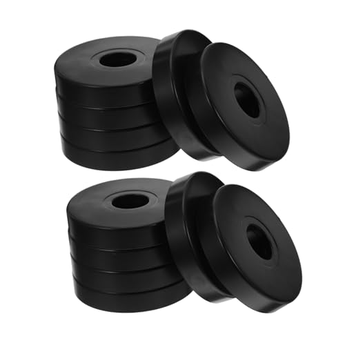 HOMSFOU 12stücke Rund Rollenkappen Stoßdämpfend Für Rollwagen Bodenfliesen Möbel Rollenauflagen Ersatzrollensockel Rollenzubehör von HOMSFOU