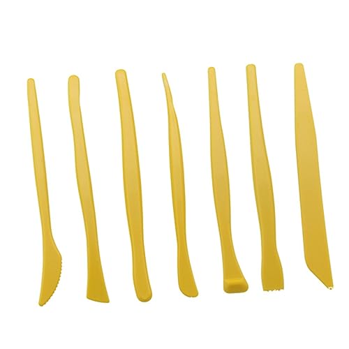 HOMSFOU 14 Stück Teiliges Modellierwerkzeug Set aus Ultra Leichter Kunststoff Vielseitig für Töpfern Gravieren und Air Dry Clay Ergonomisch Geformt für DIY Kunsthandwerk und von HOMSFOU