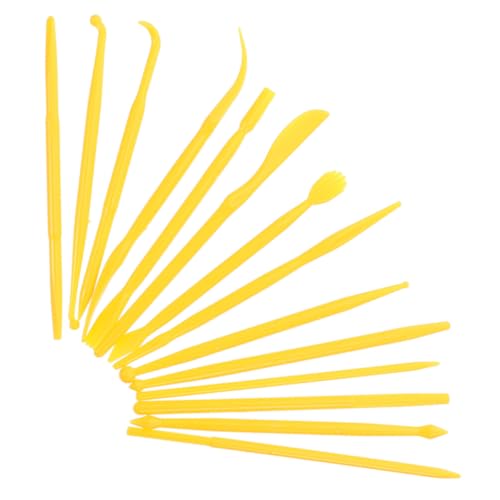 HOMSFOU 14 Stück Teiliges Tonwerkzeugset Professionelle Werkzeuge zum Schnitzen Modellieren und Glätten für Kreative Bastelprojekte und Geeignet für Anfänger und Fortgeschrittene von HOMSFOU