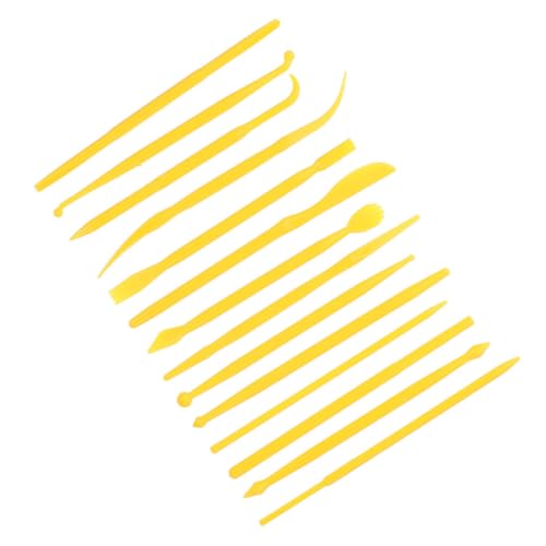 HOMSFOU 14 Stück Teiliges Werkzeugset für Tonbearbeitung Sculpting Tools zum Schnitzen und Glätten von Lufttrocknendem für Bastelprojekte und Arbeiten von HOMSFOU