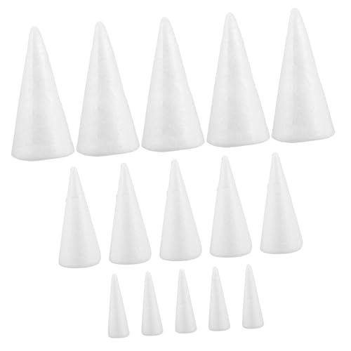 HOMSFOU 15 Stück Teiliges DIY Weihnachtsdeko Schaumstoffkegel für Weihnachtsbaum Dekoration Handgemacht Vielseitig Bemalbar und Dekorierbar HOMSFOU 15 Stück Teiliges DIY Weihnachtsdeko Schaumstoffkegel für Weihnachtsbaum Dekoration Handgemacht Vielseitig Bemalbar und Dekorierbar von HOMSFOU