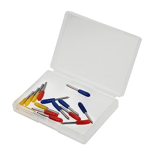 HOMSFOU 15 Stück Teiliges Ersatzklingen für Plotter Cutter für Verschiedene Materialien Wie Vinyl Stoff und Präzise und Einfach zu Bedienen HOMSFOU 15 Stück Teiliges Ersatzklingen für Plotter Cutter für Verschiedene Materialien Wie Vinyl Stoff und Präzise und Einfach zu Bedienen von HOMSFOU