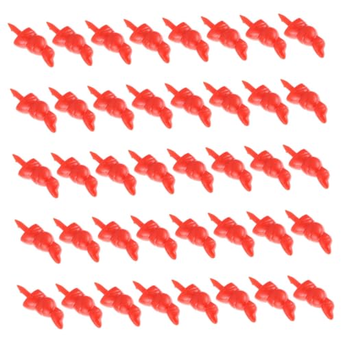 HOMSFOU 150 Stück DIY Kunststoff Nasen für Schneemann und Santa Claus Kreative Bastelzubehör für Festliche Projekte Langlebig und Vielseitig Einsetzbar von HOMSFOU