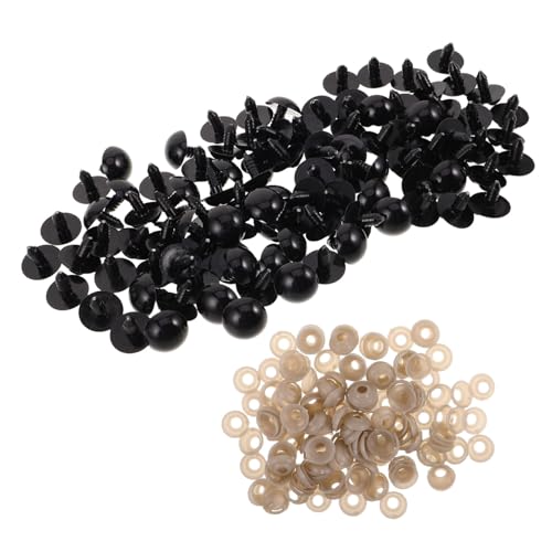 HOMSFOU 150 Stück Stofftiernasen Tier Bastelaugen Spielzeugaugen Für Stofftiere Puppen Plüschaugen Häkelaugen Mit Unterlegscheiben Sicherheitspuppennasen Kunststoff HOMSFOU 150 Stück Stofftiernasen Tier Bastelaugen Spielzeugaugen Für Stofftiere Puppen Plüschaugen Häkelaugen Mit Unterlegscheiben Sicherheitspuppennasen Kunststoff von HOMSFOU