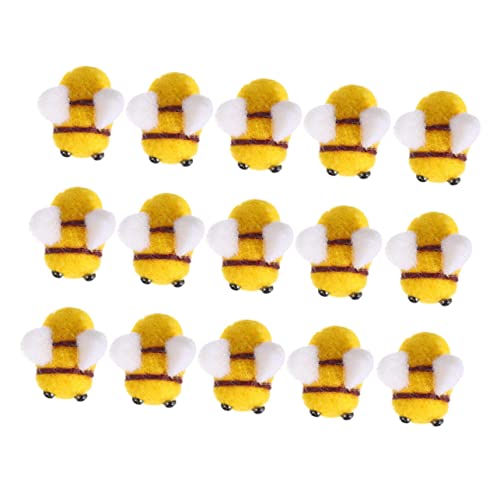 HOMSFOU 15Stücke Teiliges Filz Bienen für DIY Handwerksprojekte Bastelaccessoires für Hüte und Einfach zu Verarbeiten von HOMSFOU