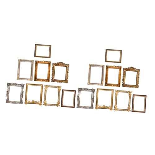 HOMSFOU 16st Fotorahmenaufkleber Fotorahmen Für Die Wand Aufkleber in Form Eines Fotorahmens Diy-tapete Wandtattoo Mit Fotorahmen Bilderrahmen Wanddekoration Jahrgang Wandaufkleber Pvc von HOMSFOU