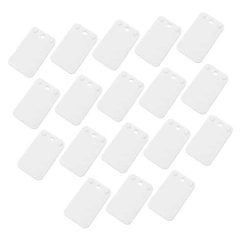 HOMSFOU 18 Stück Ausgleichsscheiben Zum Nivellieren Möbel Tisch Couch Pads Unterlegscheiben Für Schränke Hartholz Sperre Richtmaschinen Kunststoff-scheiben Zum Nivellieren Abs Weiß von HOMSFOU