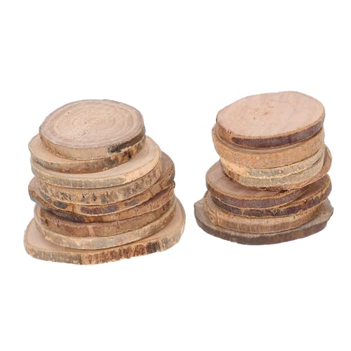 HOMSFOU 18 Stück Teiliges Naturbelassene Holzscheiben Rund Unbehandelte Bastelholzscheiben mit Rinde für DIY Dekoration Handgefertigte Holzrundlinge für Kreative Holzprojekte HOMSFOU 18 Stück Teiliges Naturbelassene Holzscheiben Rund Unbehandelte Bastelholzscheiben mit Rinde für DIY Dekoration Handgefertigte Holzrundlinge für Kreative Holzprojekte von HOMSFOU