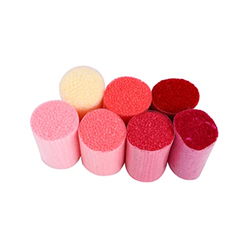 HOMSFOU 18stücke Baumwollgarn Für Handstickerei Rot Dickes Garn Stickgarn Strickgarn Hohe Farbqualität Weich Und Langlebig von HOMSFOU