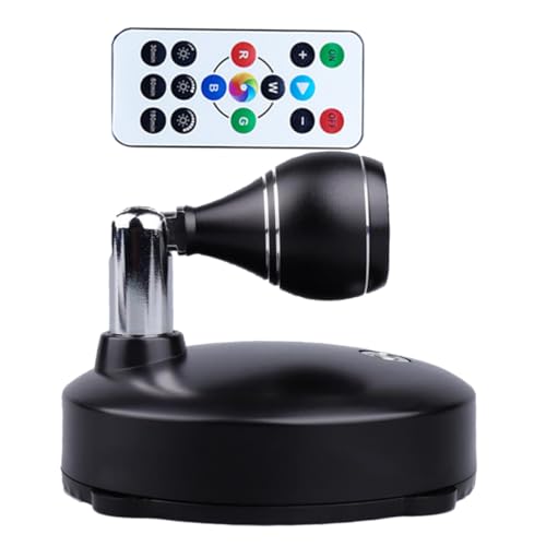 HOMSFOU 1Satz USB Aufladbare Projektionslampe mit Fernbedienung LED Strahler für Wandmontage Vielseitige Beleuchtung für Galerie und Vitrinen Leichte Installation Abs und von HOMSFOU