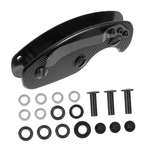 HOMSFOU 1Satz Outdoor Aluminiumlegierung Schlüssel Organizer mit Clip Kompakter Schlüsselhalter für Schlüssel für Unterwegs Zubehör Schwarz von HOMSFOU