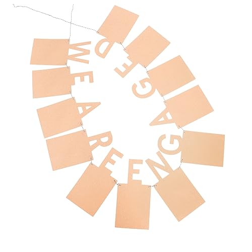 HOMSFOU 1stück Stilvolle Dekoration Für Verlobungspartys We Are Engaged Papier-Banner Zum Aufhängen Party-Dekoration Für Hochzeiten Und Feiern Leicht Und Einfach Zu Montieren von HOMSFOU