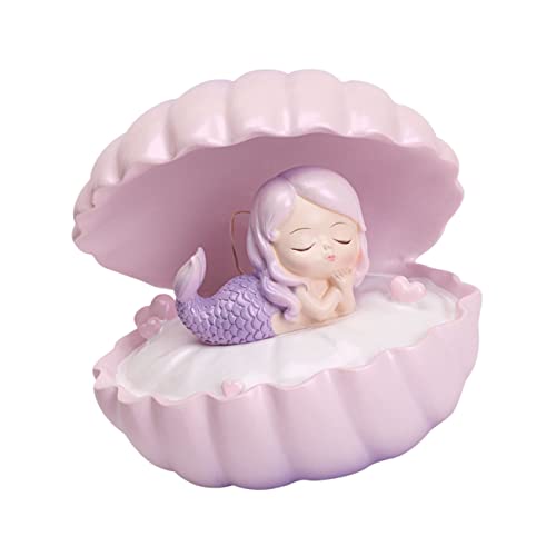 HOMSFOU 1stk Meerjungfrau-sternenlicht Led Nachttischlampe Kleine Bettlampe Projektor Lampe Tragbare Night Light Lampe Für Kinder Led Nachtlicht Mädchen Tier Kunstharz Hülse von HOMSFOU