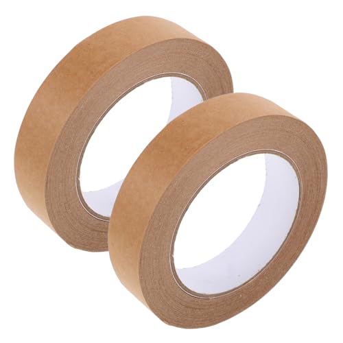 HOMSFOU 2 STÜCK Teiliges Braunes Kraftpapier packband Beschreibbar Reißfest Schnell Abreißbar Umweltfreundlich Stark für Versand Kartonverpackung und Bildereinrahmung HOMSFOU 2 STÜCK Teiliges Braunes Kraftpapier packband Beschreibbar Reißfest Schnell Abreißbar Umweltfreundlich Stark für Versand Kartonverpackung und Bildereinrahmung von HOMSFOU