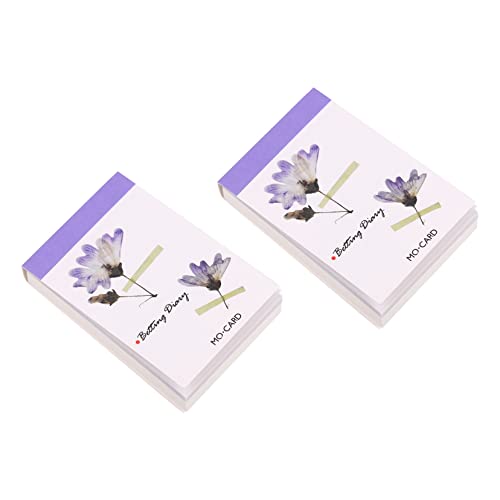 HOMSFOU 2 Sätze DIY Pflanzen Scrapbook Material Notizpapier Dekorative Papiere für Bastelprojekte Mildes Papier und Vielseitig Einsetzbar von HOMSFOU