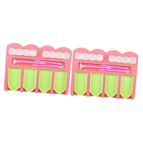 HOMSFOU 2 Sätze Diamant-maltablett Tablett Mit Mehreren Gittern Sortierfach Farbhalterschale Kleine Plastikschalen Strasssortierer Perlensortierer Harz Rosa 10 Stück * 2 HOMSFOU 2 Sätze Diamant-maltablett Tablett Mit Mehreren Gittern Sortierfach Farbhalterschale Kleine Plastikschalen Strasssortierer Perlensortierer Harz Rosa 10 Stück * 2 von HOMSFOU