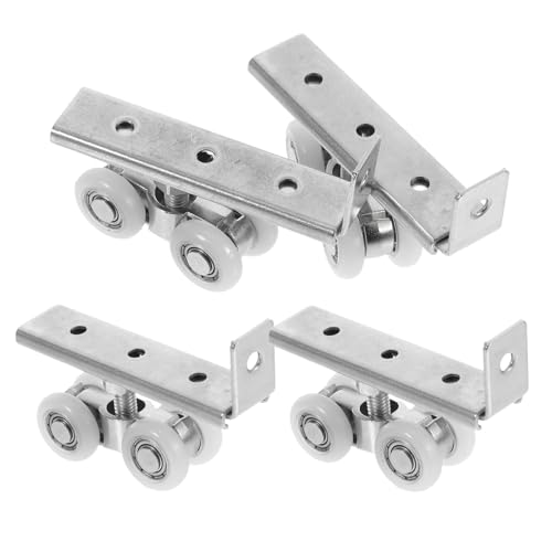 HOMSFOU 2 Sätze Edelstahl Schiebetür- Schwerlast Hängeräder mit Dämpfung Leise Laufräder für Küchen- Glas Holzschränke Robuste Türschienen-pulley für Garderoben und Schiebetüren HOMSFOU 2 Sätze Edelstahl Schiebetür- Schwerlast Hängeräder mit Dämpfung Leise Laufräder für Küchen- Glas Holzschränke Robuste Türschienen-pulley für Garderoben und Schiebetüren von HOMSFOU
