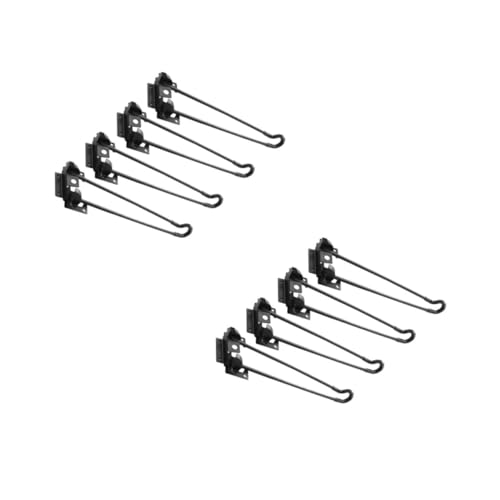 HOMSFOU 2 Sätze Klapptisch Schreibtisch-haarnadelbeine Klappbares Schreibtischbein Faltbare Hairpin-Beine Rad Haarnadel-möbelbeine DIY Schreibtischbeine Tragbar Eisen Black 4 Stück * 2 von HOMSFOU
