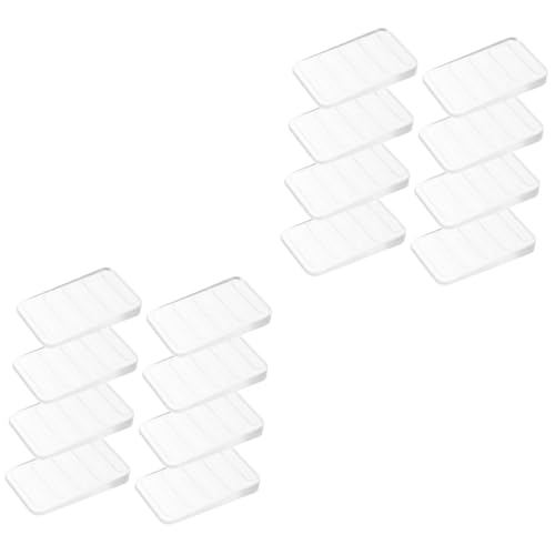 HOMSFOU 2 Sätze Möbelabstandshalter Ordnerregal Würfelunterlage Abstandshalter Für Terrassendielen Shils Unterlegscheiben Aus Kunststoff Für Möbel Tisch-nivellierscheiben PVC 8 Stück * 2 von HOMSFOU