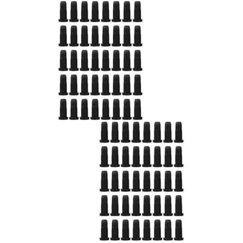 HOMSFOU 2 Sätze Schwarze Stuhlbeinkappen Stuhlbeinschutz Stuhlbein Überzieher Schieberegler St Zubehör Rollen Stühle Fußschutz Für Stuhlbeine Fußpolster Für Möbelbeine Black 40 Stück * 2 von HOMSFOU