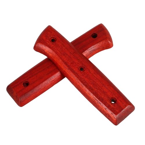 HOMSFOU 2 Sätze Universeller Messergriff Ersatz aus Robustem Holz mit Rutschfestem Ergonomischem Design für Küchenmesser Komfortabler Halt Kompatibel mit Japanischen und Traditionellen von HOMSFOU