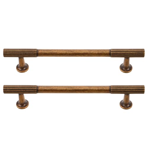 HOMSFOU 2 Sätze Vintage Schubladengriffe aus Zinklegierung Retro Gelbbronze Möbelgriffe Ergonomisch Einfache Montage für Kommoden Kleiderschränke Schränke Amerikanischer Stil HOMSFOU 2 Sätze Vintage Schubladengriffe aus Zinklegierung Retro Gelbbronze Möbelgriffe Ergonomisch Einfache Montage für Kommoden Kleiderschränke Schränke Amerikanischer Stil von HOMSFOU