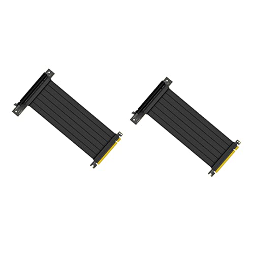 HOMSFOU 2 Stück 90 Verlängerungskabel Pci-erweiterungsport-Adapter High-pci-Riser-Kabel Pci-e 3.0 Extender-Riser-Kabel Verlängerungsport-Adapter Grafikkarte X16 Riser-Karte Kupferkerndraht von HOMSFOU