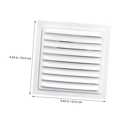 HOMSFOU 2 Stück Aluminium Lüftungsgitter mit Insektenschutz Wetterfeste Außenwand Abdeckung mit Wind und Regenschutz Louvered Grille Cover Vent für Elektrische Schaltschränke Verbesserte HOMSFOU 2 Stück Aluminium Lüftungsgitter mit Insektenschutz Wetterfeste Außenwand Abdeckung mit Wind und Regenschutz Louvered Grille Cover Vent für Elektrische Schaltschränke Verbesserte von HOMSFOU