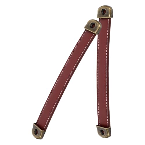 HOMSFOU 2 Stück Braune PU Schubladengriffe Vintage Design Robuste Möbelgriffe für Kommode Schrank Küchenschrank Retro Stil Einfache Montage Langlebig HOMSFOU 2 Stück Braune PU Schubladengriffe Vintage Design Robuste Möbelgriffe für Kommode Schrank Küchenschrank Retro Stil Einfache Montage Langlebig von HOMSFOU