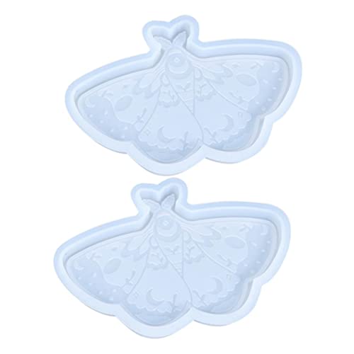 HOMSFOU 2 Stück Butterfly Coaster Form Drinnen Tassenmatte Für Untersetzerform Selber Machen Dekorative Diy-form Untersetzer Selber Formen Diy Manuelle Form Silikonform Kieselgel Weiß von HOMSFOU