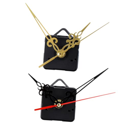 HOMSFOU 2 Stück DIY Quarz Uhrwerk Präzise und Leise Zeitmessung für Wanduhr Reparatur Schwarz Rot Goldene Zeiger Langlebiges Design Uhrmacher Zubehör HOMSFOU 2 Stück DIY Quarz Uhrwerk Präzise und Leise Zeitmessung für Wanduhr Reparatur Schwarz Rot Goldene Zeiger Langlebiges Design Uhrmacher Zubehör von HOMSFOU
