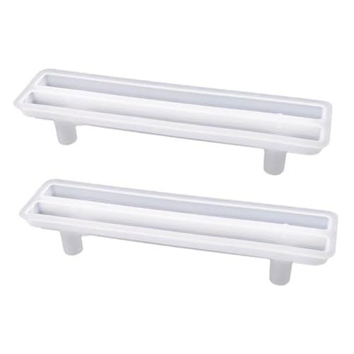 HOMSFOU 2 Stück DIY Silikon Gießform für Tablett Griffe Dekorative Formen für Obst und Teetabletts für Kreative Harzprojekte und Handgriffe von HOMSFOU