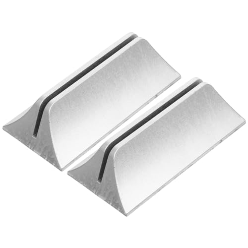 HOMSFOU 2 Stück Desktop Mobile Clip Raumteiler Trennen Clips Schreibtischschild Sichtschutz-Clip Schreibtischteiler Stützclip Für Schreibtischtrennwände Klemmpartition Silber Plastik von HOMSFOU