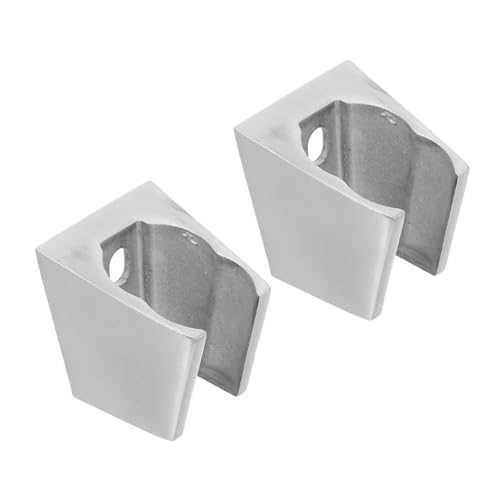 HOMSFOU 2 Stück Duschhalterung Handgehaltener Duschhalter Handgehaltener Duschkopfhalter Hängendes Duschregal Duschzubehör Wallhalterung Der Handheldinhalter Edelstahl 304 Silber von HOMSFOU