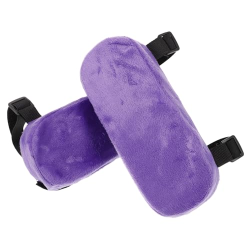 HOMSFOU 2 Stück Ergonomische Memory Schaum Armlehnenpolster für Bürostühle und Gaming Stühle Komfortable Austauschbare Armlehnenauflagen Passend für Büro Esszimmer Rollstühle von HOMSFOU