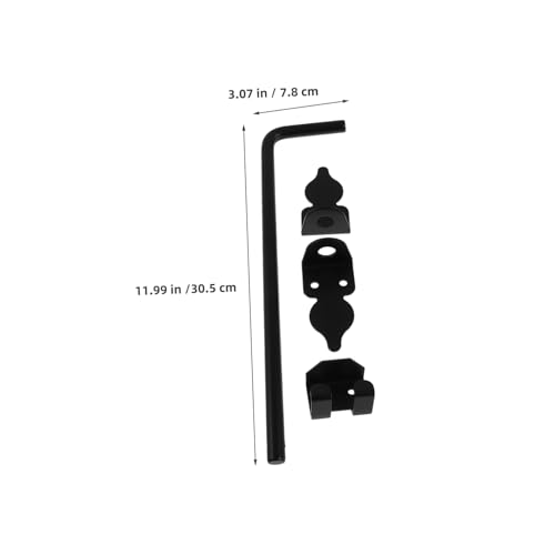HOMSFOU 2 Stück Hochleistungs Torriegel Mit Stift Farmtoranker Rohrbolzen Tor Bodenstopper Türschlösser Rohrbolzen Zauntürriegel Hochleistungs Torbeschläge Für Holz Schwarzer von HOMSFOU