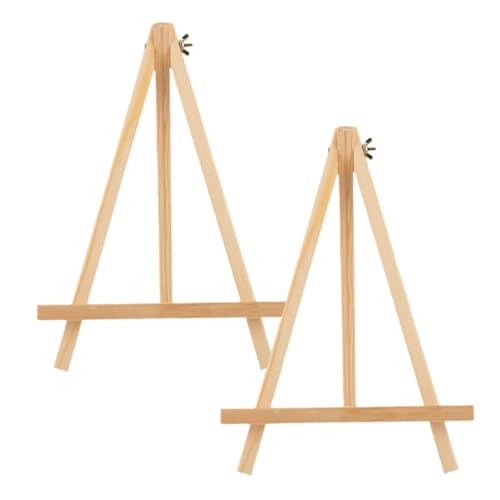 HOMSFOU 2 Stück Holz tischstaffelei Mini Staffeleien Malständer Dreibein Ständer für Bilderrahmen Foto Präsentation Desktop Kunsthandwerk HOMSFOU 2 Stück Holz tischstaffelei Mini Staffeleien Malständer Dreibein Ständer für Bilderrahmen Foto Präsentation Desktop Kunsthandwerk von HOMSFOU