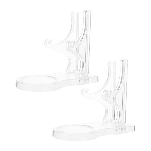 HOMSFOU 2stücke Acryl Tassenständer Goblet Display Rack Für Kaffeetassen Und Untertassen Transparenter Saucer Organizer Für Küche Und Wohnraum Stabil Und Platzsparend von HOMSFOU